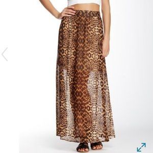 Vertigo Printed Long Maxi Skirt Wild Savannah L